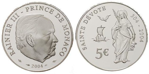 5 euro (1700th Anniversary of St. Devotee's Death)