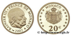 20 euros (Príncipe Rainiero III)