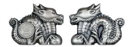 1000 tögrög (Great Silver Dragon)