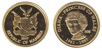 50 dollars (10 years after the death of Diana, Princess of Wales)