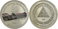 60 córdobas (60 Aniversario del Banco Central de Nicaragua)
