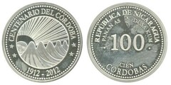100 córdobas (100 Aniversario de la moneda Córdoba)