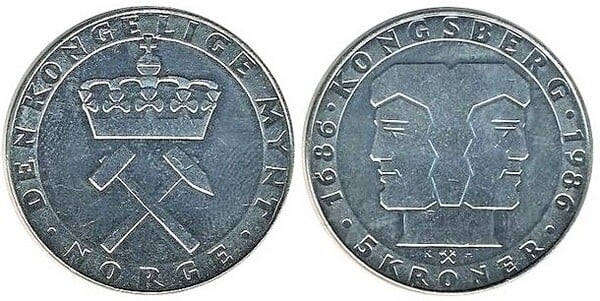 5 kroner (300th Anniversary of the Mint)