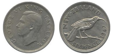 6 pence (George VI )