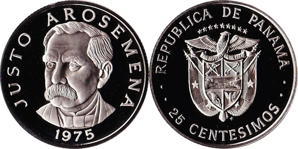 25 centésimos (Justo Arosemena)