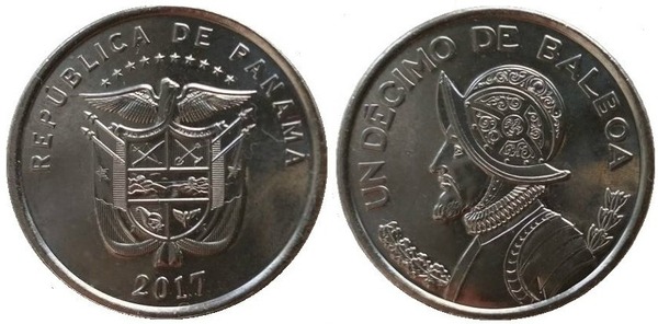 Coin 1 10 de balboa 2017 2019 of Panama Updated Value Foronum