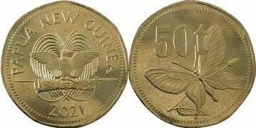 50 toea (Queen Alexandra Birdwing Butterfly)