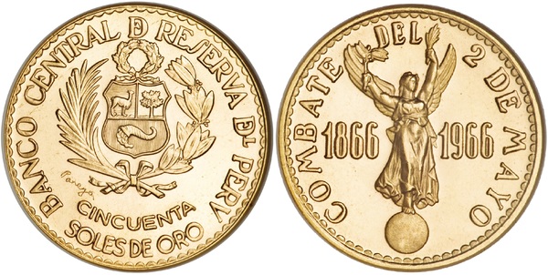 50 soles  (100th Anniversary of the Naval Battle of Peru-Spain)