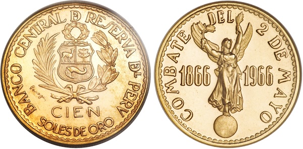 100 soles  (100th Anniversary of the Naval Battle of Peru-Spain)