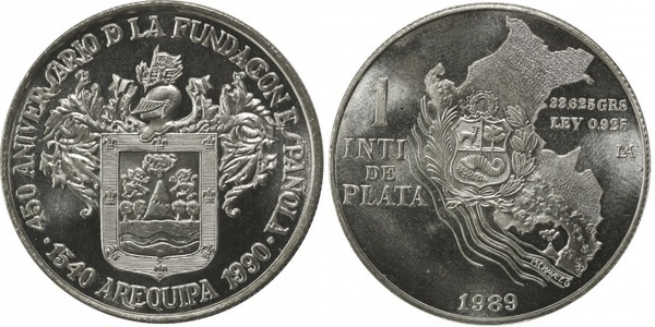 1 inti (450th Anniversary of the Foundation of Arequipa)