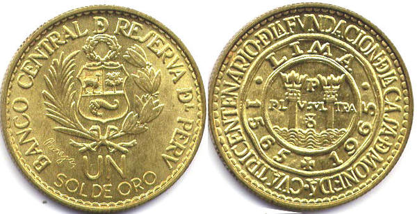 1 sol (400th Anniversary of the Mint)