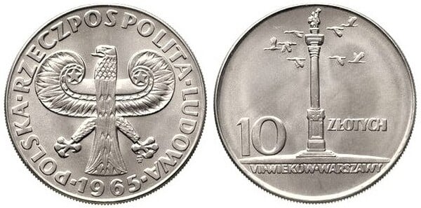 10 zlotych (700th Anniversary of Warsaw)