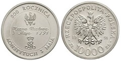 10.000 zlotych (200 Años de la Constitución)