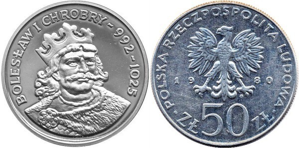 50 zlotych (King Boleslaus I The Brave)