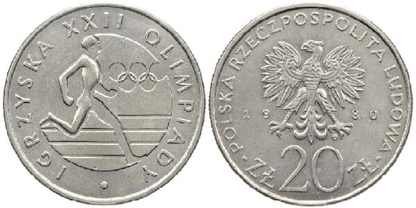 20 zlotych (XXII Summer Olympic Games)