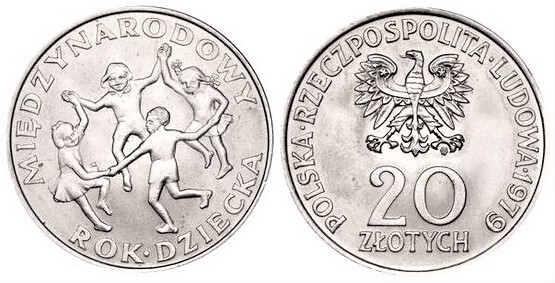 20 zlotych (International Year of the Child)