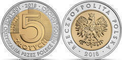 5 zlotych (Centenario de la Independencia)