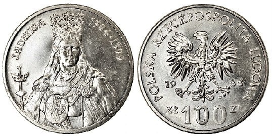 100 zlotich (Queen Jadwiga)