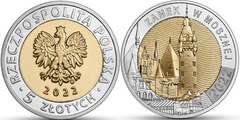 5 zlotych (Castillo en Moszna)