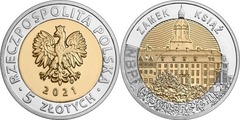 5 zlotych (Castillo de Książ en Wałbrzych)