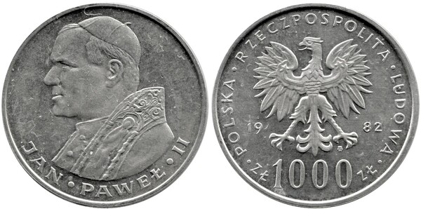 1000 zlotych (Pope John Paul II)