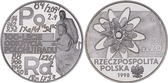 20 złotych (Discovery of Polonium and Radium)