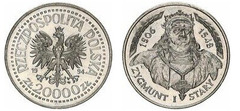 20.000 zlotych (Zygmunt I Stary - el Viejo)