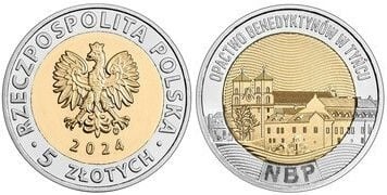 5 zlotys (Tyniec Benedictine Abbey)