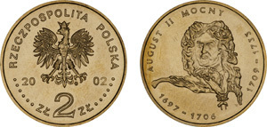 2 zlote (August II Mocny)