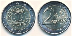 2 euro (30 Aniversario de la Bandera Europea)