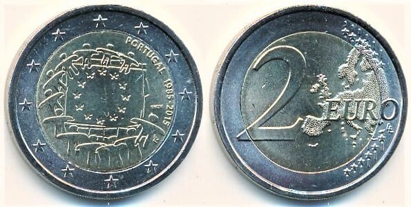 2 euro (30th Anniversary of the European Flag)