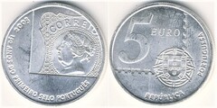 5 euro (150 Aniversario del Primer Sello Portugués)