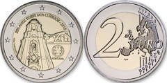 2 euro (250th Anniversary of the construction of the Clérigos Tower - Oporto)