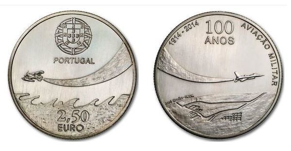 2,50 euro (100th Anniversary of Portuguese Military Aviation)