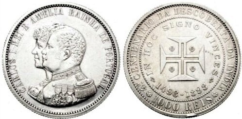 1000 reis  (400th Anniversary of the Discovery of India)