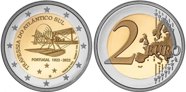 2 euro (100th Anniversary of the South Atlantic Crossing)