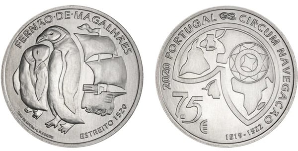 7,50 euro (500th anniversary of Magellan's circumnavigation: the passage of the Strait of Magellan 1520)