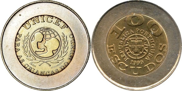 100 Escudos (50th Anniversary of UNICEF - Portugusa)