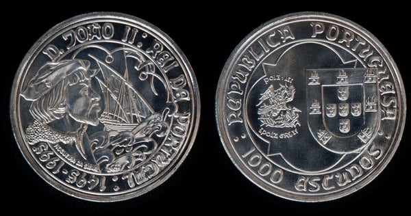 1.000 Escudos (V Centenary of the Death of King D. João II)