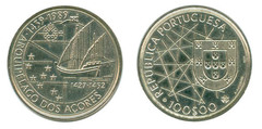 100 escudos (Descubrimiento de las Azores)