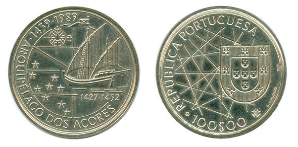 100 escudos (Discovery of the Azores)