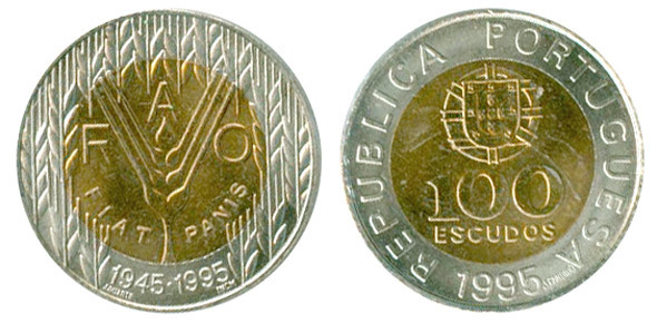 100 Escudos (50th Anniversary of FAO)