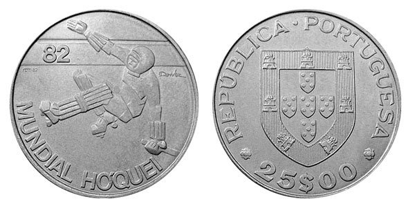 25 escudos (1982 Roller Hockey World Cup)