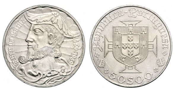 50 escudos (5th Centenary of the Birth of Vasco da Gama)