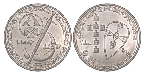 250 escudos (850th Anniversary of the Battle of Ourique-Foundation of Portugal)