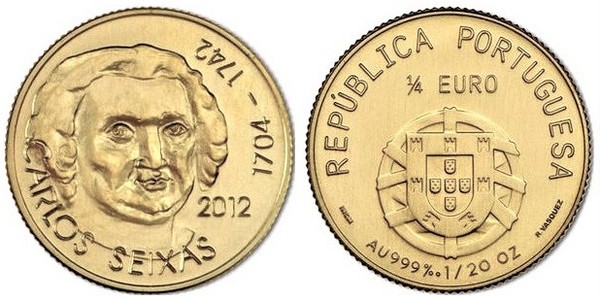 1/4 euro (270th Anniversary of the Death of Carlos Seixas)