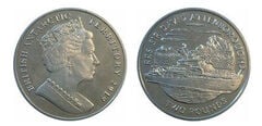 2 pounds (Launching of the Arctic exploration vessel RRS Sir David Attenborough)