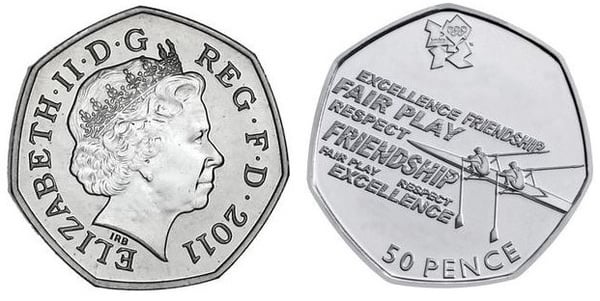 50 pence (London 2012 Olympic Games-Remo)