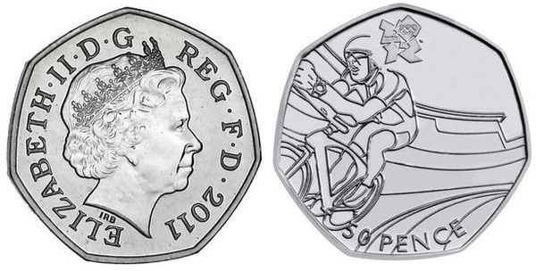 50 pence (London 2012 Olympic Games - Cycling)