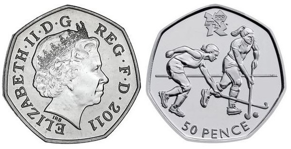 50 pence (London 2012 Olympic Games-Hockey)